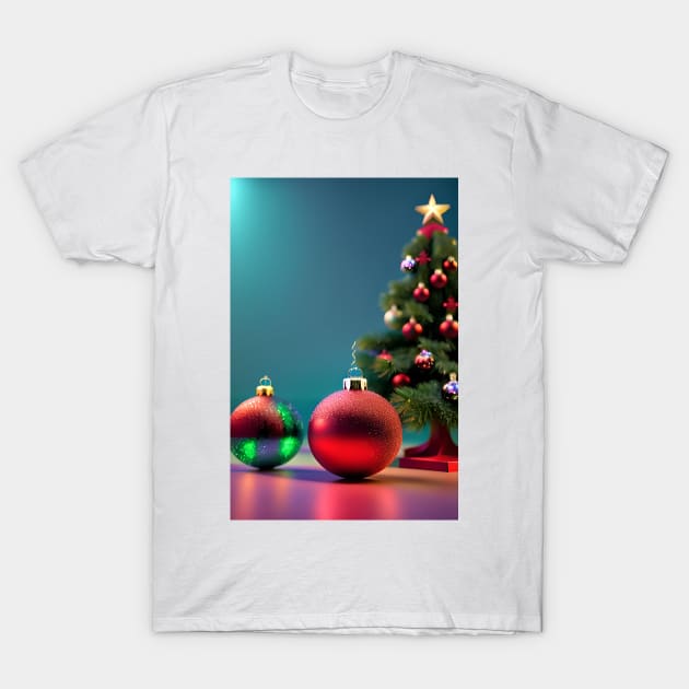 Christmas Baubles 4 T-Shirt by robsteadman